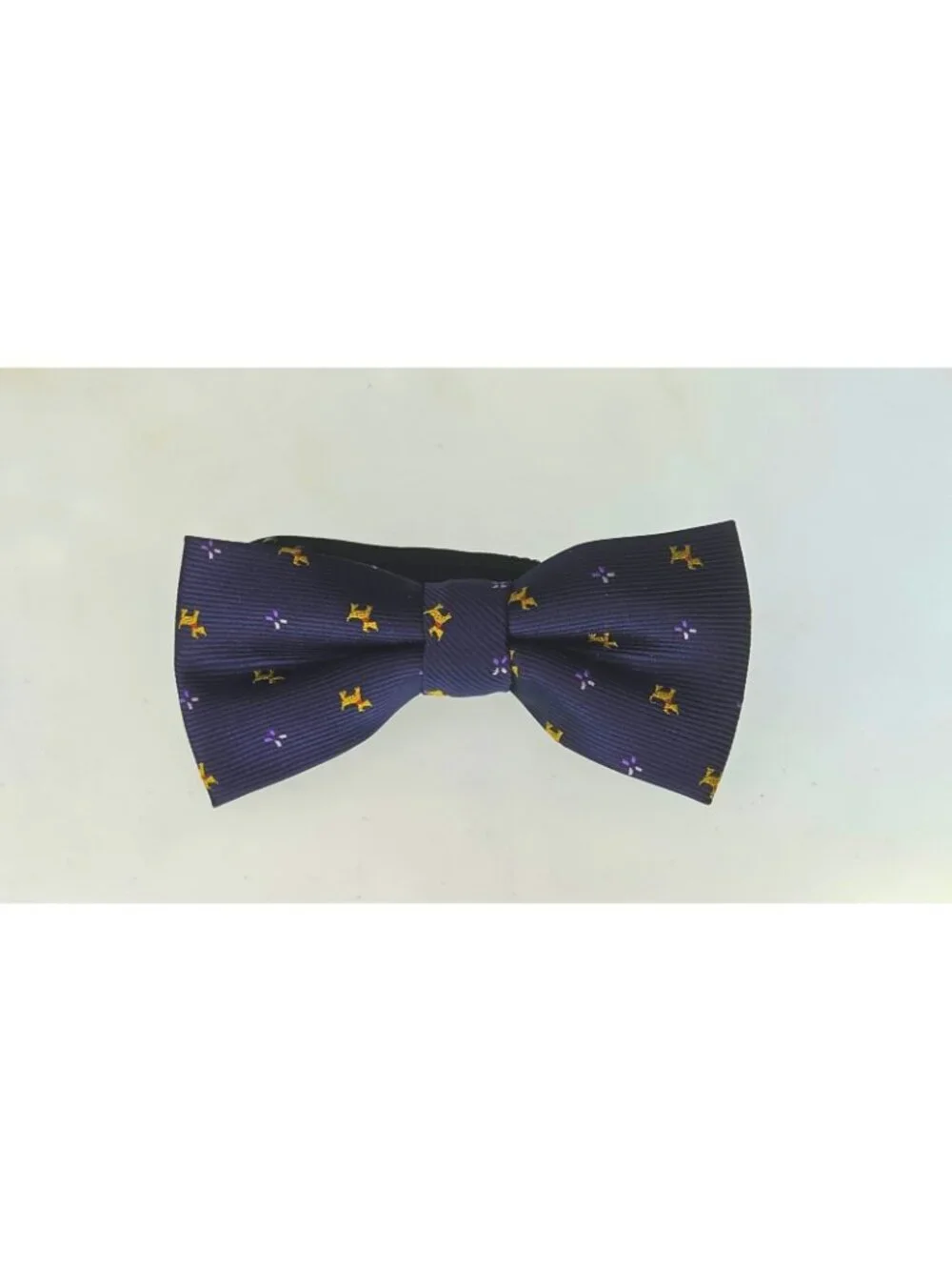Scottish Terrier Scottie Dog Adjustable Small Bow Tie Blue Boys Or Mens